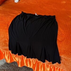 Susan Lawrence Black A-Line Skirt